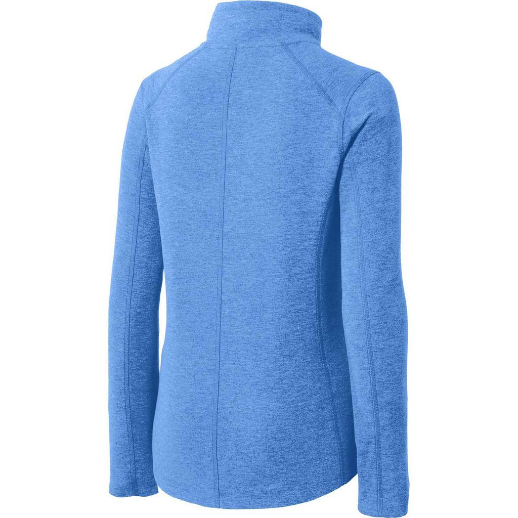 Port Authority Women's Light Royal Heather Microfleece Full-Zip Jacket