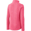 Port Authority Women's Pink Raspberry Heather Microfleece Full-Zip Jacket