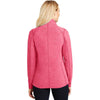 Port Authority Women's Pink Raspberry Heather Microfleece Full-Zip Jacket