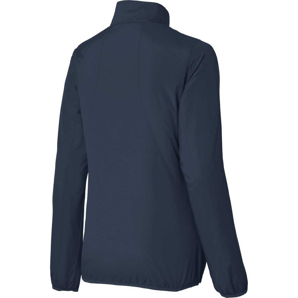 Port Authority Women's Dress Blue Navy Zephyr Full-Zip Jacket