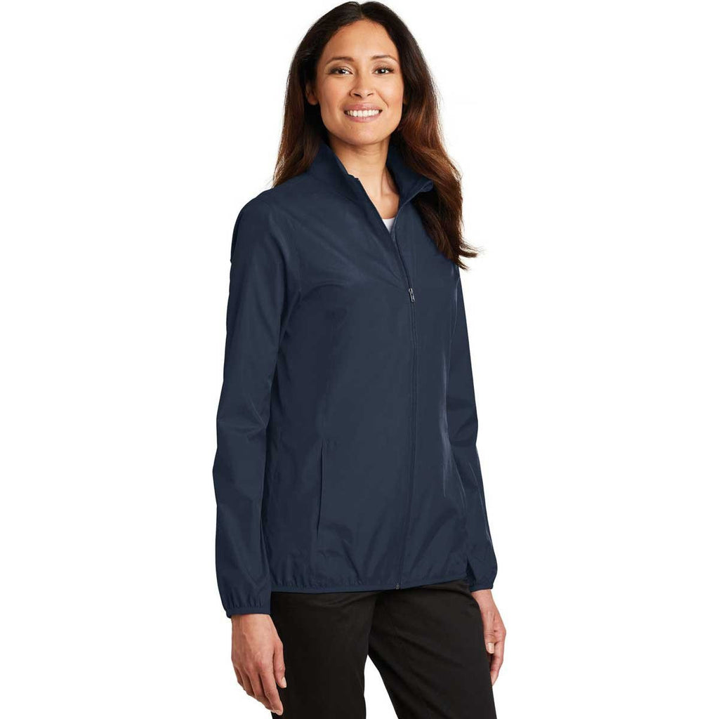 Port Authority Women's Dress Blue Navy Zephyr Full-Zip Jacket