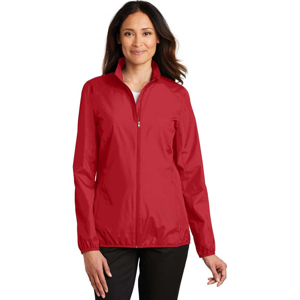 Port Authority Women's Rich Red Zephyr Full-Zip Jacket