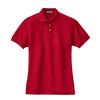 port-authority-womens-red-pique-polo