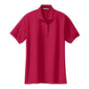 port-authority-womens-red-knit-polo