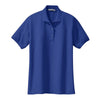 port-authority-womens-blue-knit-polo