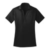 port-authority-womens-black-poly-polo