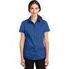 Port Authority Women's True Blue Short Sleeve SuperPro Twill Shirt