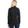 Port Authority Women's Deep Black/True Royal Active Colorblock Soft Shell Jacket