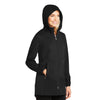Port Authority Ladies Deep Black Active Hooded Soft Shell Jacket