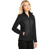 Port Authority Ladies Deep Black Hybrid Soft Shell Jacket