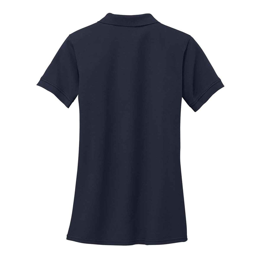 Port & Company Women's Deep Navy Ring Spun Pique Polo