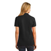 Port & Company Women's Jet Black Ring Spun Pique Polo
