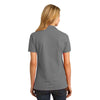 Port & Company Women's Medium Grey Ring Spun Pique Polo