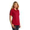 Port & Company Women's Red Ring Spun Pique Polo