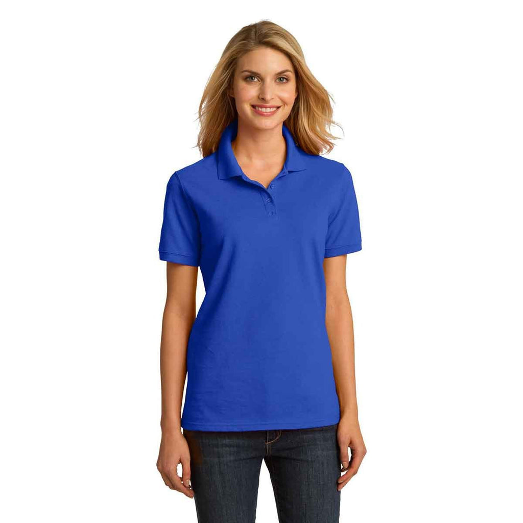 Port & Company Women's Royal Ring Spun Pique Polo