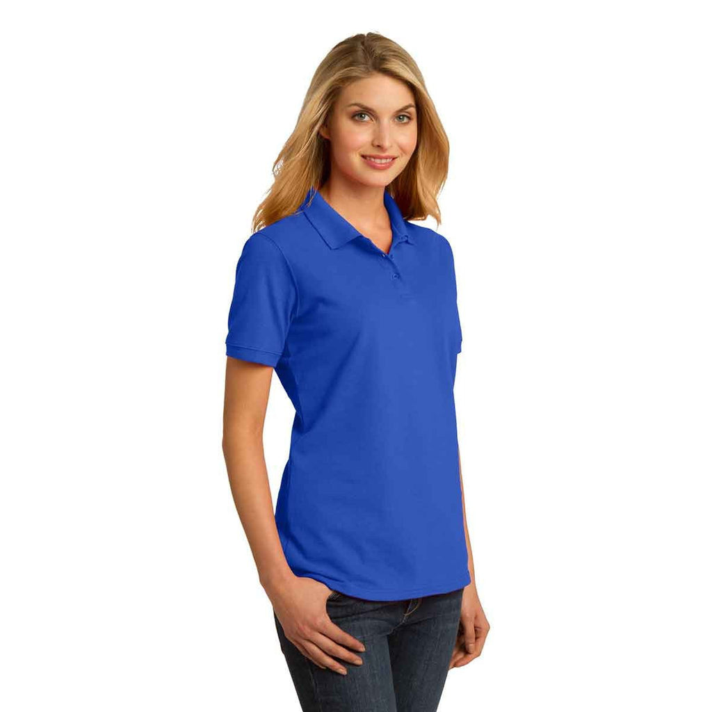 Port & Company Women's Royal Ring Spun Pique Polo