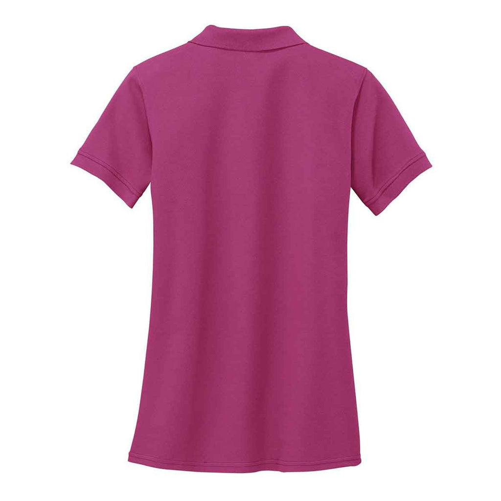 Port & Company Women's Sangria Ring Spun Pique Polo