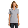 Port & Company Women's Silver Ring Spun Pique Polo