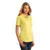 Port & Company Women's Yellow Ring Spun Pique Polo