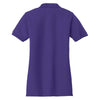Port & Company Women's Purple Core Blend Pique Polo