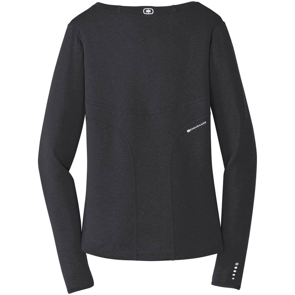 OGIO Women's Blacktop ENDURANCE Long Sleeve Pulse Crew