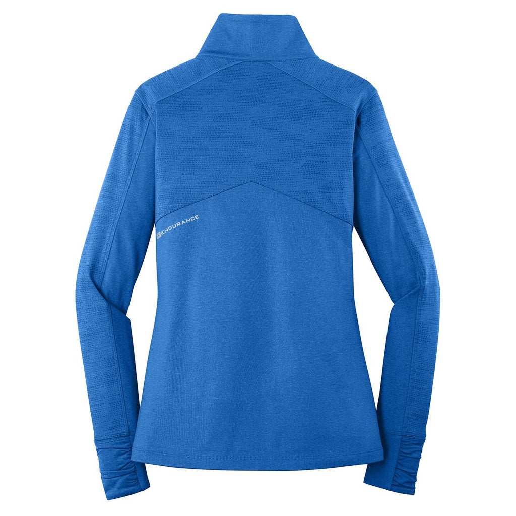 OGIO Women's Electric Blue Heather Sonar Full-Zip