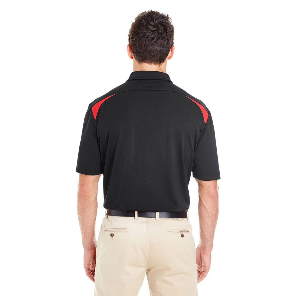 Dickies Men's Black/English Red 6 Oz. Performance Team Polo