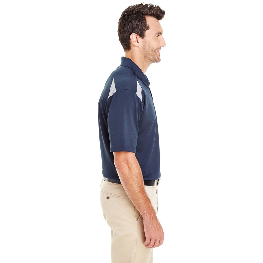 Dickies Men's Dark Navy/Smoke 6 Oz. Performance Team Polo