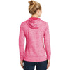 Sport-Tek Women's Power Pink PosiCharge Electric Heather Fleece Hooded Pullover