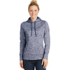 Sport-Tek Women's True Navy PosiCharge Electric Heather Fleece Hooded Pullover