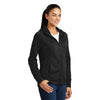 Sport-Tek Women's Black Rival Tech Fleece Full-Zip Hooded Jacket