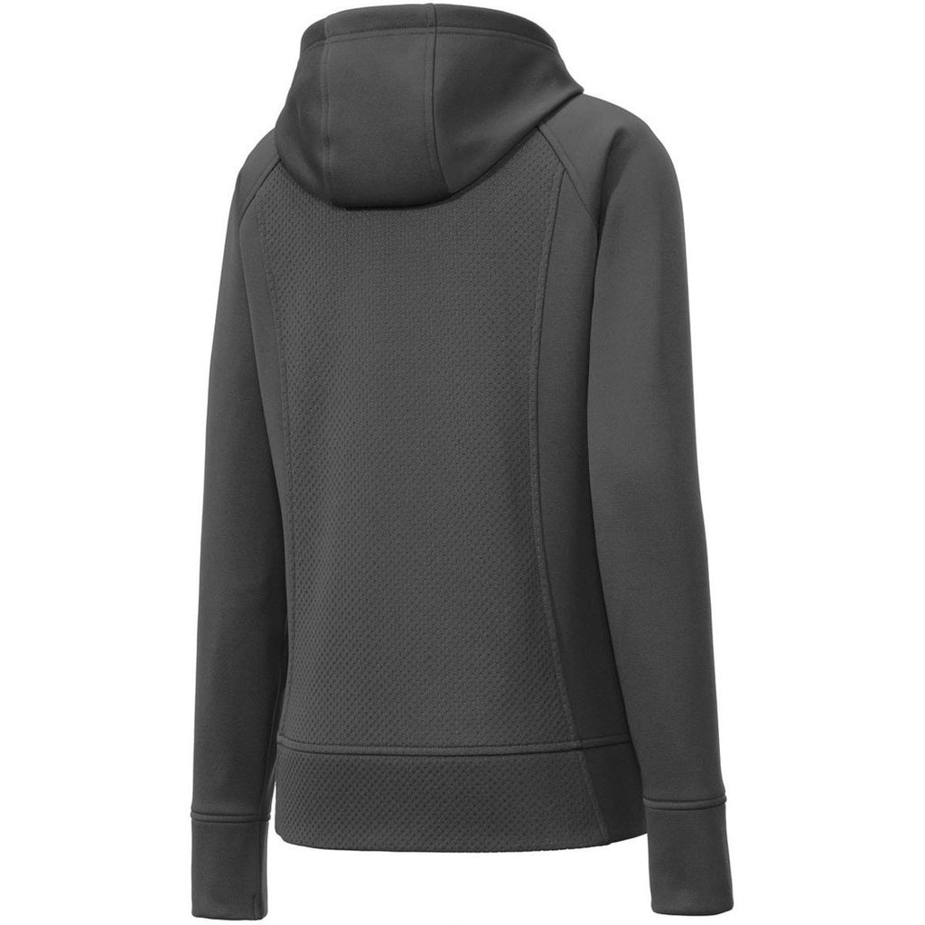 Sport-Tek Women's Iron Grey Rival Tech Fleece Full-Zip Hooded Jacket