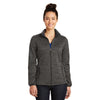 Sport-Tek Women's Grey-Black Electric Posicharge Electric Heather Soft Shell Jacket