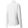 Sport-Tek Women's White/Iron Grey Sport-Wick Textured Colorblock Quarter Zip Pullover