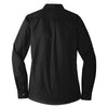 Port Authority Women's Deep Black Long Sleeve Carefree Poplin Shirt