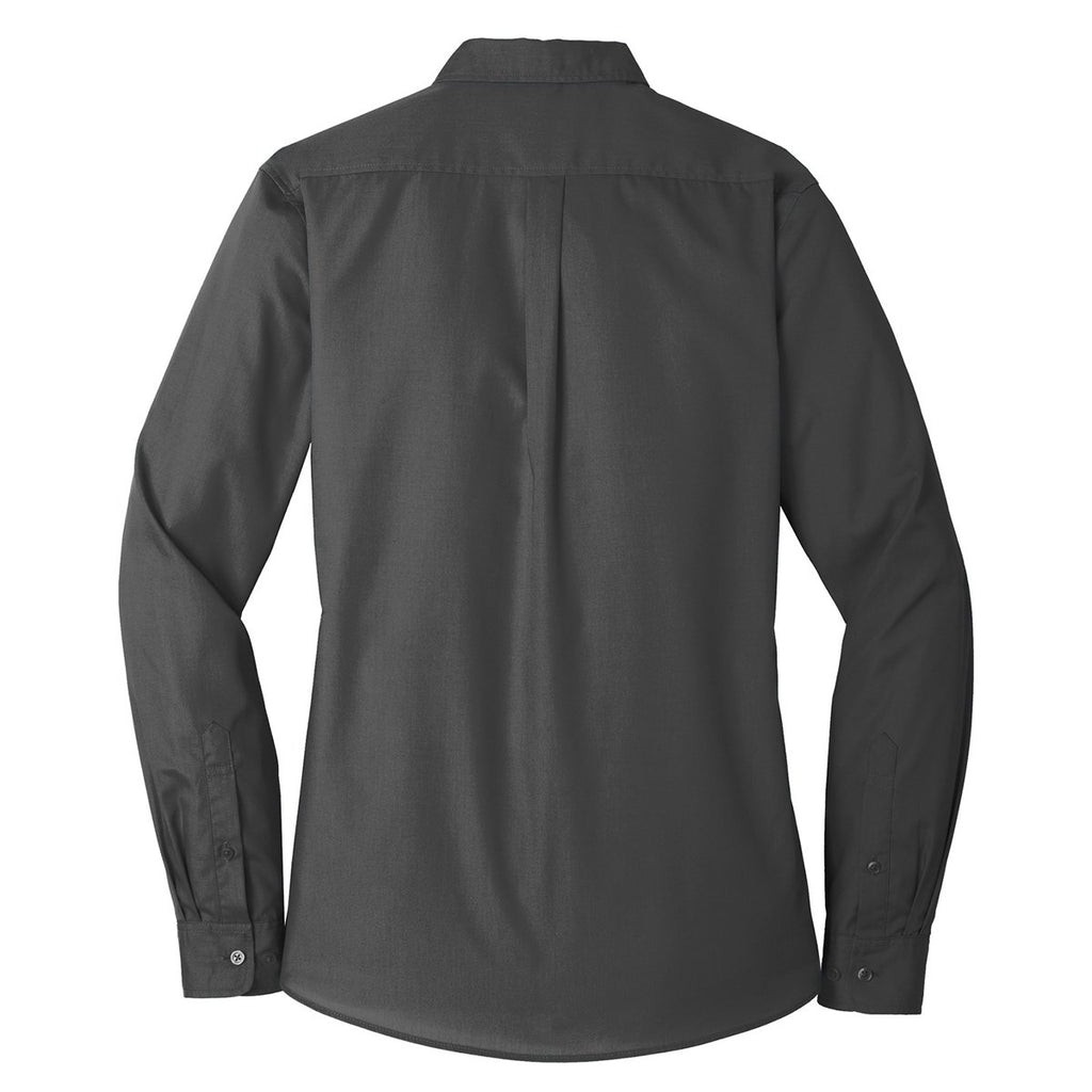 Port Authority Women's Graphite Long Sleeve Carefree Poplin Shirt