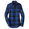 lw668-port-authority-women-blue-flannel-tunic