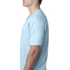 Next Level Men's Light Blue Premium Fitted Short-Sleeve V-Neck Tee