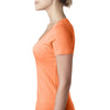 Next Level Women's Neon Heather Orang Scoop Neck Tee