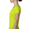Next Level Women's Neon Yellow Deep V-Neck Tee