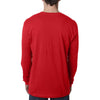 Next Level Men's Red Premium Fitted Long-Sleeve Crew Tee
