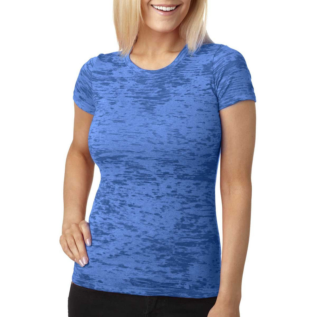 Next Level Women's Royal Burnout Tee
