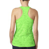 Next Level Women's Neon Green Burnout Racerback Tank