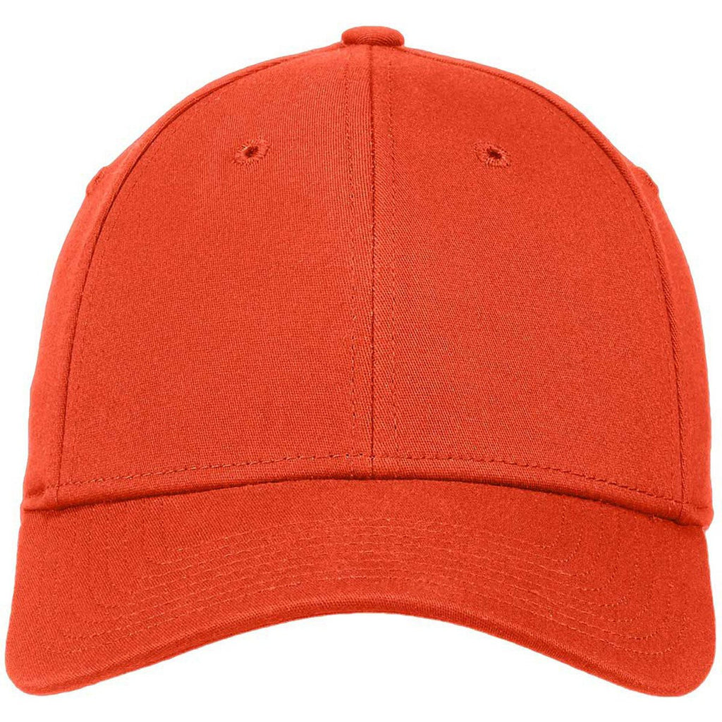New Era 39THIRTY Orange Structured Stretch Cotton Cap