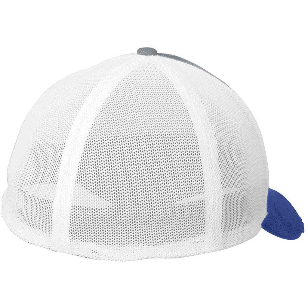 New Era Royal/Grey/White Vintage Mesh Cap