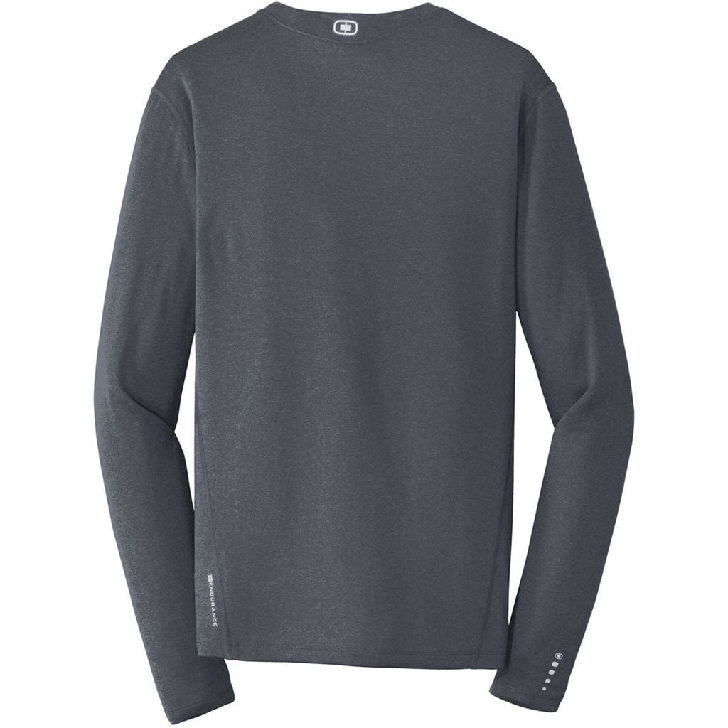 OGIO Men's Gear Grey ENDURANCE Long Sleeve Pulse Crew