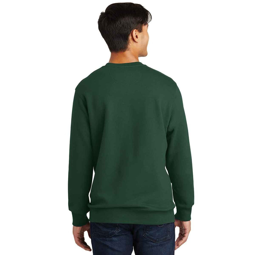 Port Authority Men's Forest Green Fan Favorite Fleece Crewneck Sweatshirt