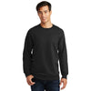 Port Authority Men's Jet Black Fan Favorite Fleece Crewneck Sweatshirt