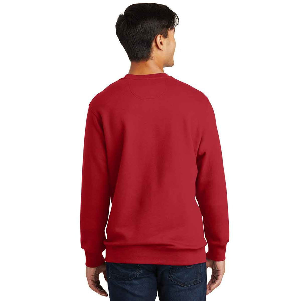 Port Authority Men's Team Cardinal Fan Favorite Fleece Crewneck Sweatshirt