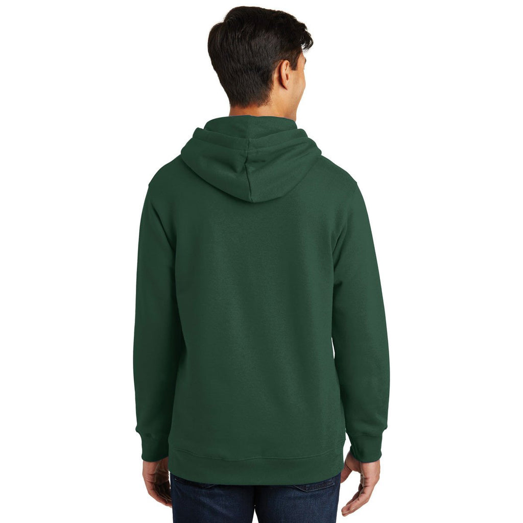 Port & Company Men's Forest Green Fan Favorite Fleece Pullover Hooded Sweatshirt